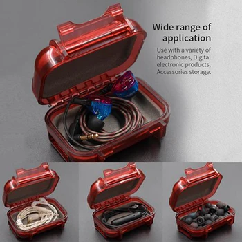 

1pc KZ Earphone Storage Box Digital Wire Storage Bag ABS Headphone Cover Anti-pressure Moisture-proof Sleeve Box For IOS Android