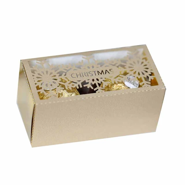 Wedding Favor Box Gift Box Snowflake Laser Cut Christmas Candy Box  Chocolate Box Birthday Party Supplies Wedding 50pcs - Gift Boxes & Bags -  AliExpress