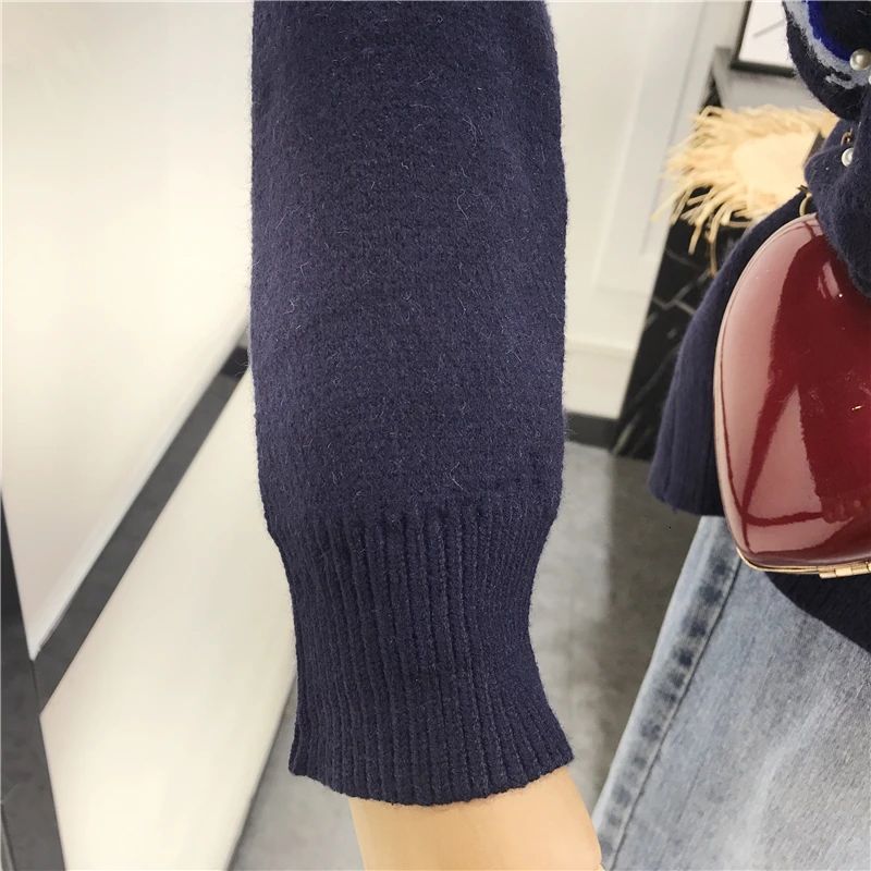 new autumn wild loose thin lightning bead sweater