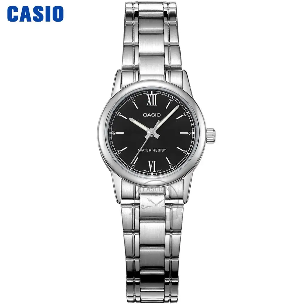 LTPV005D1B2 Casio часы женские часы лучший бренд класса люкс Водонепроницаемый Кварцевые часы женские дамы Подарки кожаный ремешок для часов Часы Спортивные часы relogio feminino reloj mujer montre homme bayan kol saati zegarek - Цвет: LTPV005D1B2