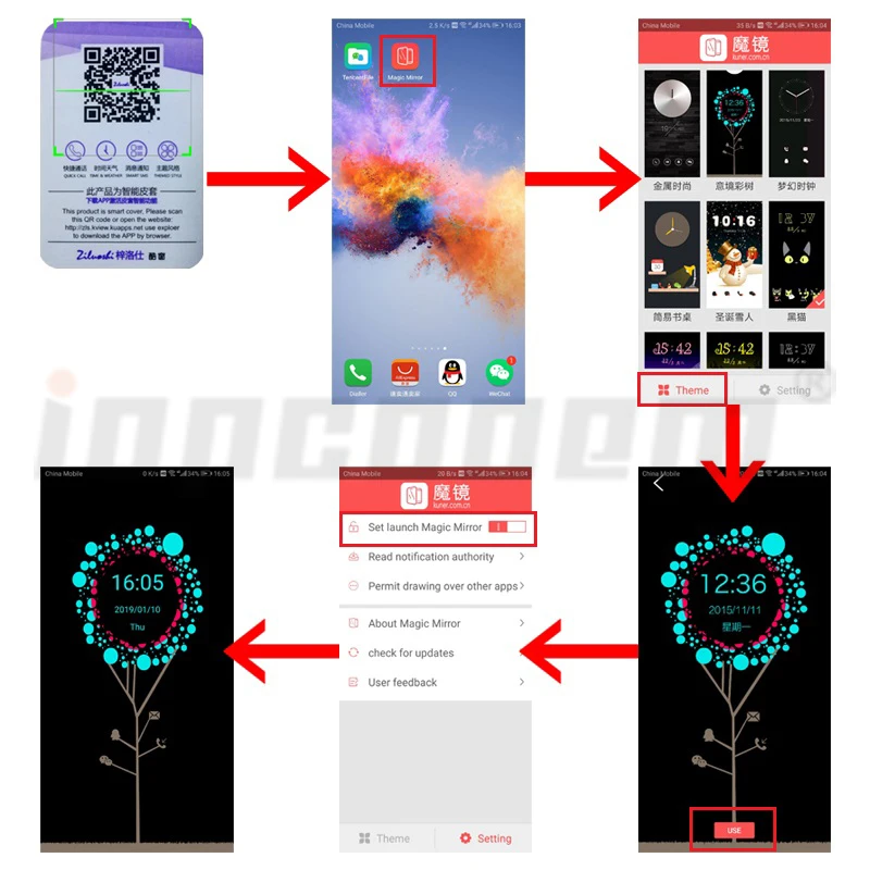 Case-For-Samsung-Galaxy-A9-2018-Luxury-Smart-Mirror-View-Flip-Leather-Full-Cover-For-Samsung