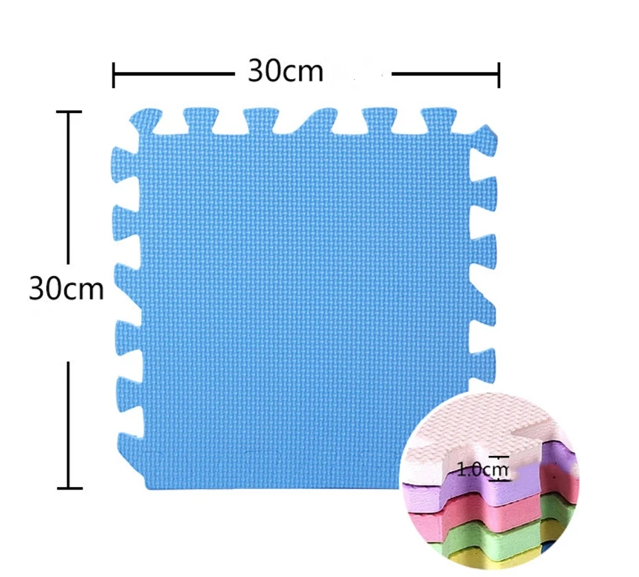 Top Sale DIY 30*30*1cm Baby Foam Puzzle Play Mat kids Rugs Toys carpet for children Interlocking Exercise Floor Tiles