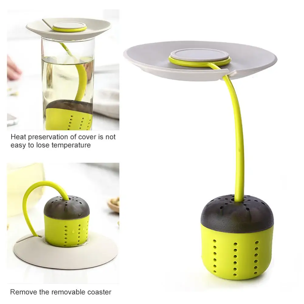 

Silicone Tea Filter Heat Shield Tea Infuser Strainer Reusable Tea Maker Leaf Diffuser Accessories Teaware