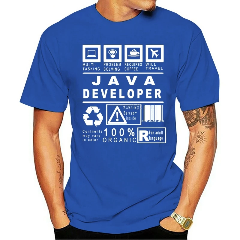Лидер продаж футболки для разработчика Java стандартный программатор компьютер