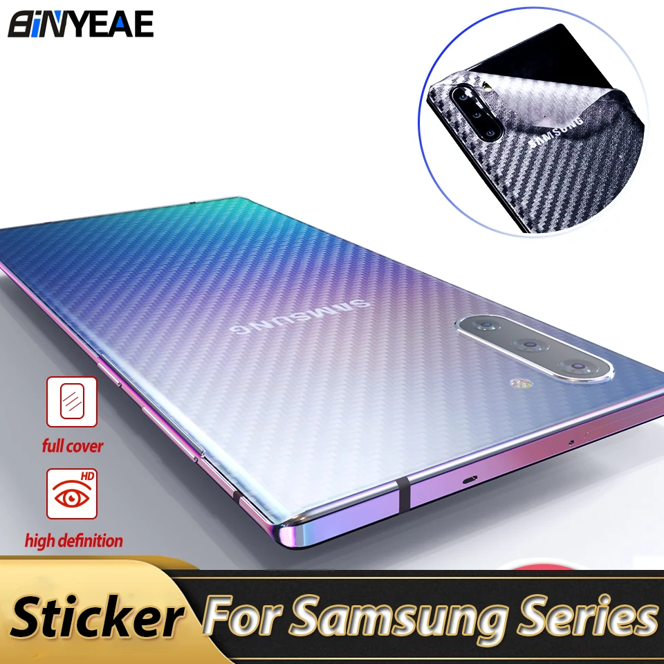 Защитная пленка для задней панели из углеродного волокна Samsung Galaxy Note 10 S10 Lite S20 Ultra