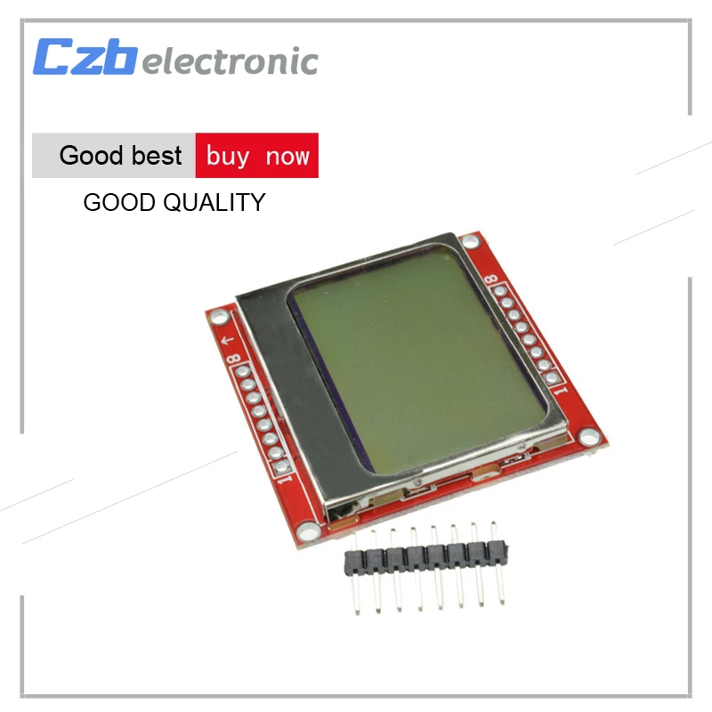 

Smart Electronics LCD Module Display Monitor White backlight adapter PCB 84*48 84x84 for Nokia 5110 Screen for Arduino