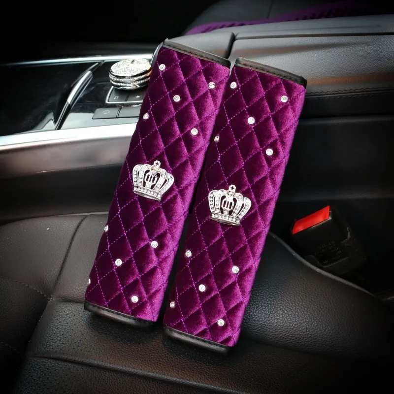 Soft-Plush-Car-Gear-Cover-Crystal-Crown-Auto-Hand-Brake-Cover-Shifter-Gear-Knob-Cover-Styling-Interior-131
