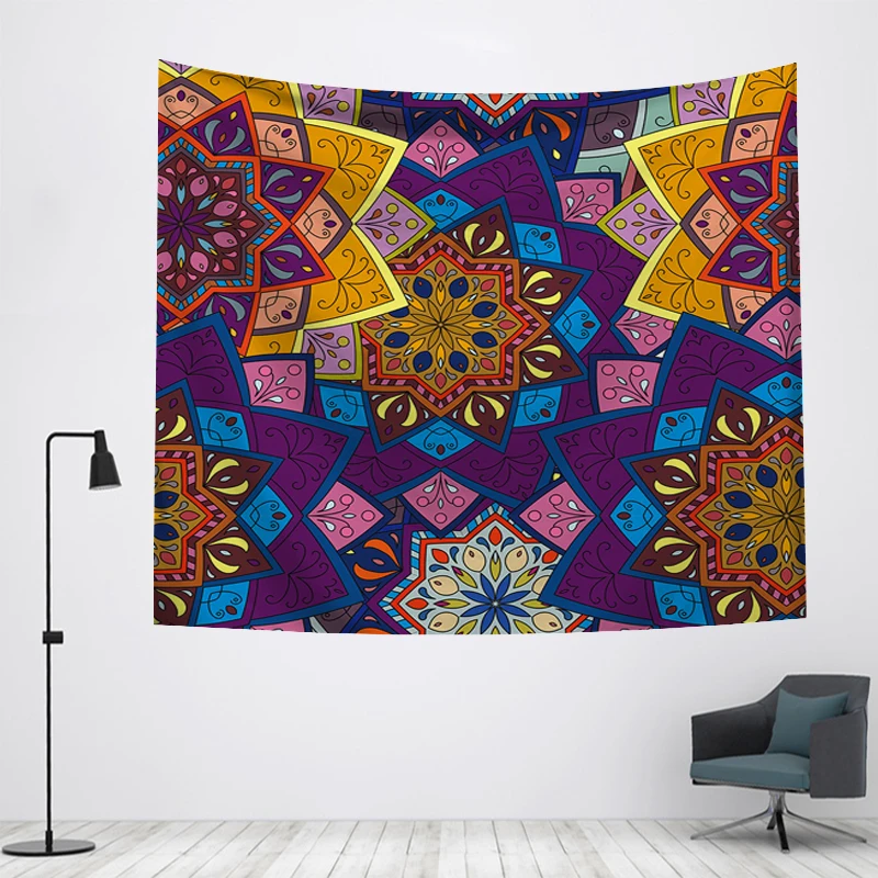 Posimia настенный Ttapestry висячие украшения богемный пляжный коврик деревенский дом Декор общежития Мандала гобелены колдовство хиппи