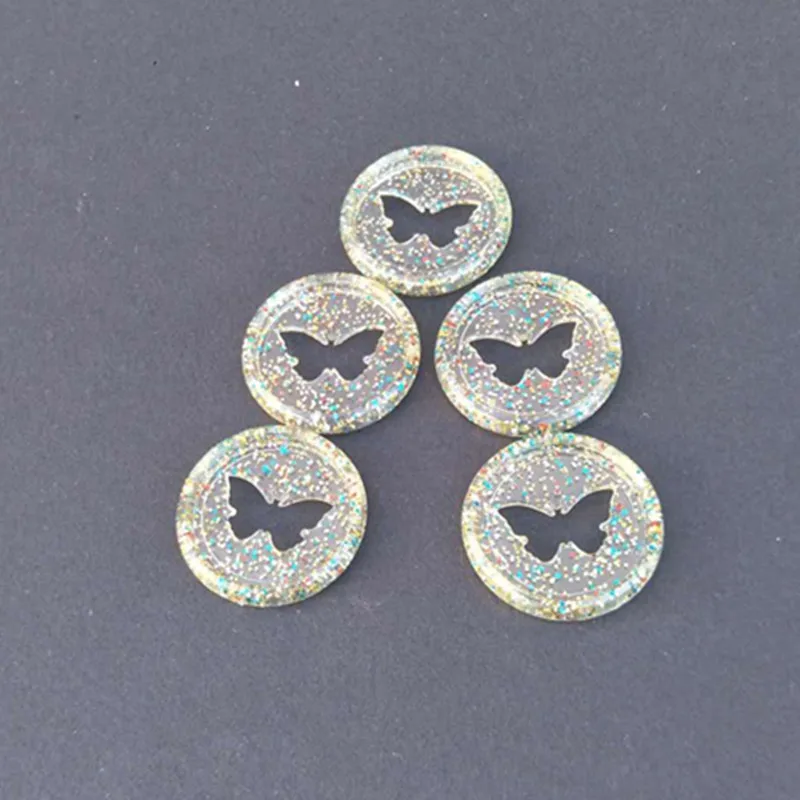 

New 12PCS 26MM colorful transparent butterfly binder ring DIY plastic binder 360-degree rotating learning work binding supplies