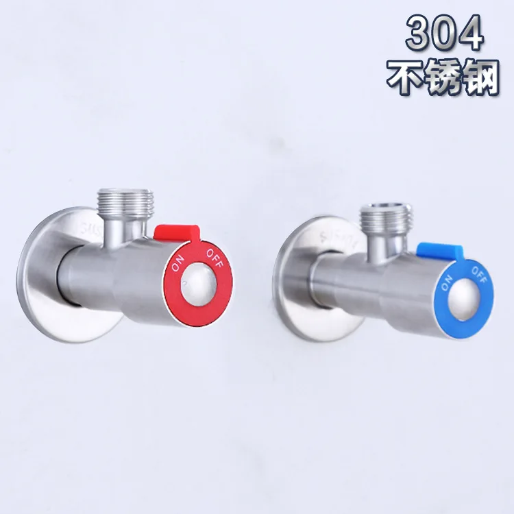 304 из нержавеющей стали треугольный клапан холодная и горячая вода переключатель водозапорный кран символ клапан напрямую от производителя оптом