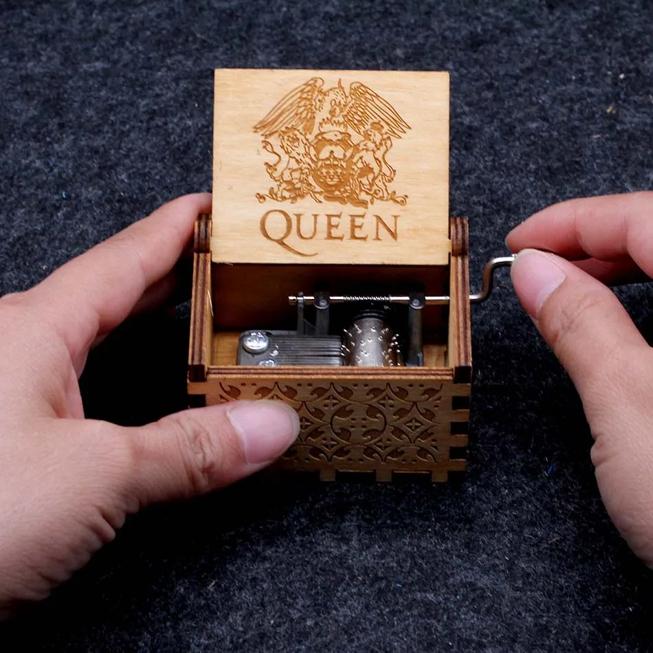 Queen Новая музыкальная шкатулка ручной работы, ты мой солнце тема песня "любовь папа, любовь мама, любовь дочь, любовь жена" подарок на Рождество День рождения Gif - Цвет: Queen