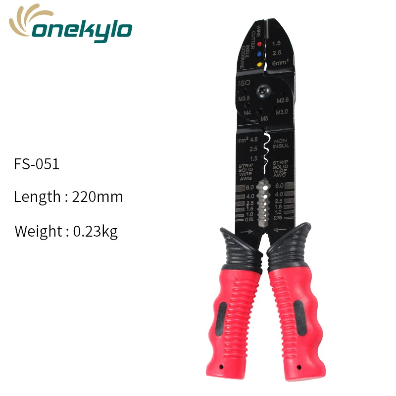 

3 in 1 Crimper Cable plier Cutter Automatic Wire Stripper Multifunctional Crimping Pliers Hand Tool For Electrical Work