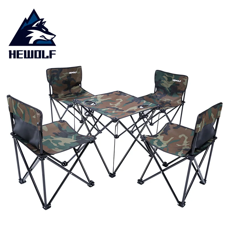 

Outdoor Self-Driving Travel Picnic Dining Tables and Chairs Set Five-Piece Portable Camping Outdoor Folding Table Set