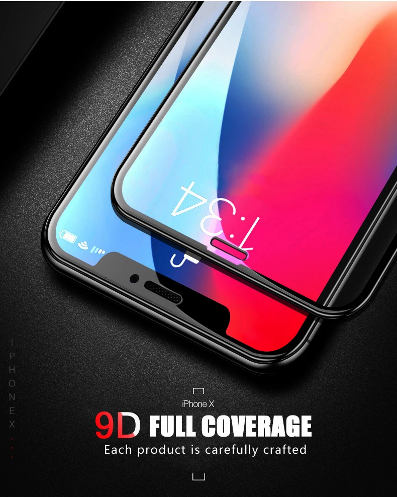 1000 штук 9D закаленное стекло для Apple iPhone 11 Pro XS Max XR X 8 Plus 7 6 6S SE 5s полный клей защитная пленка для экрана