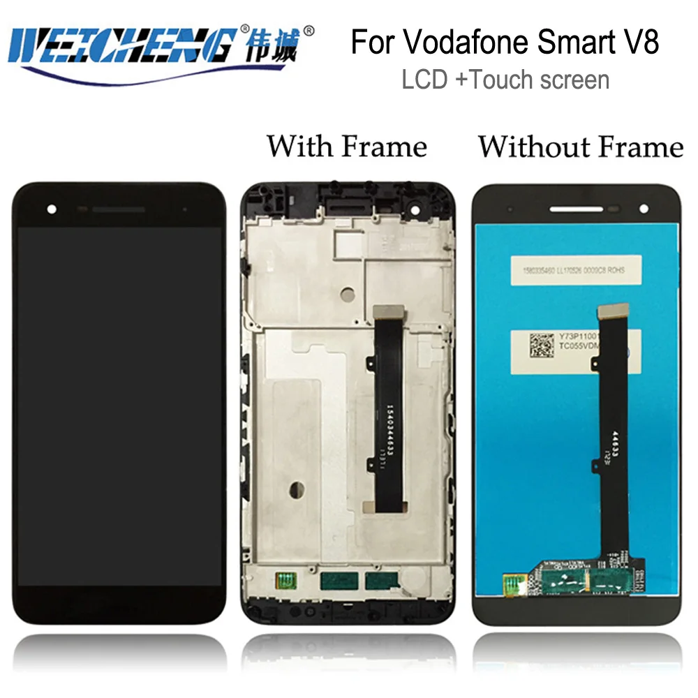 Per Vfd710 Display Lcd + Assemblea Di Schermo Di Tocco Con Telaio Per Vodafone Smart V8 Lcd Vfd710 Lcd Vfd 710 Lcd Vf710 + Strumenti Gratuiti