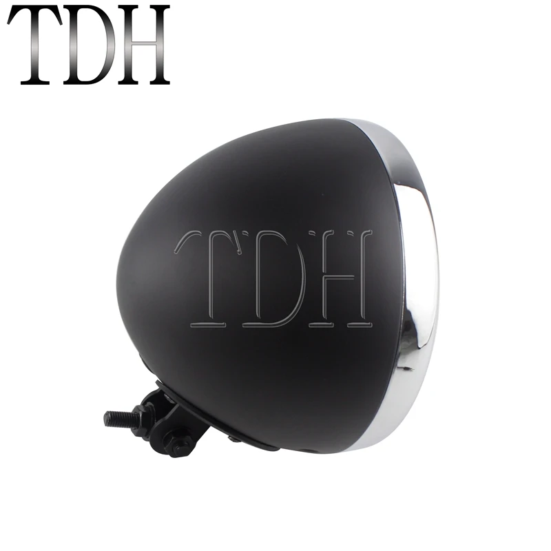 " фара для мотоцикла, корпус, фара, ведро для Harley Yamaha Honda Shadow кафе, Рейсер, чоппер, нижний держатель