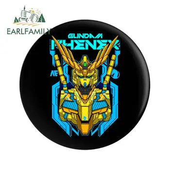 

EARLFAMILY 13cm x 13cm for Gundam Motorcycle Stickers Vinyl Car Sticker Bumper Decoration Car Accessories 3D Car Decal