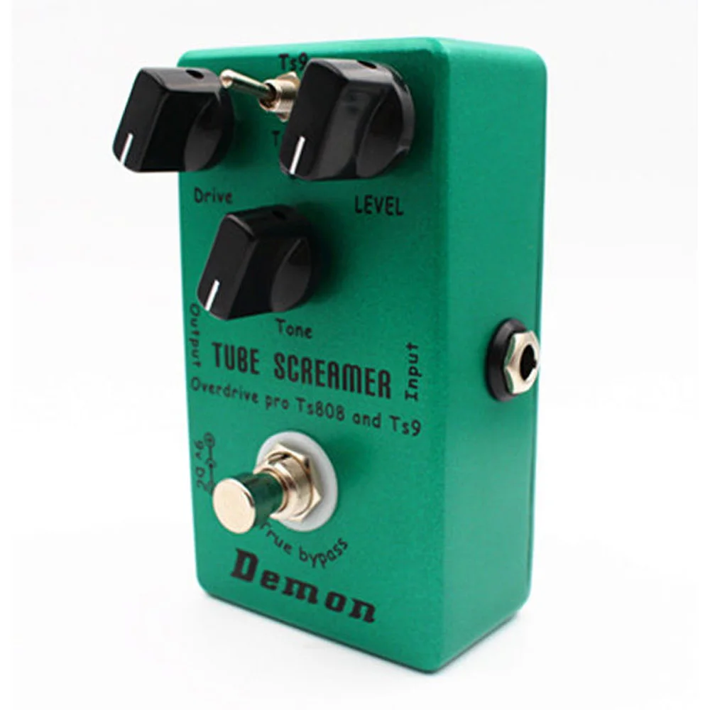 

Upgraded Hand-made TS9 TS808 Overdrive/Distortion Tube Screamer 2in1 true bypass 100% analog signal path Effect Pedal