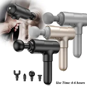 

DropShipping 1200-3300r/min Electric Muscle Relaxation Massager Fascial Gun Deep Impact Muscle Massage Gun Hand-held Fitness