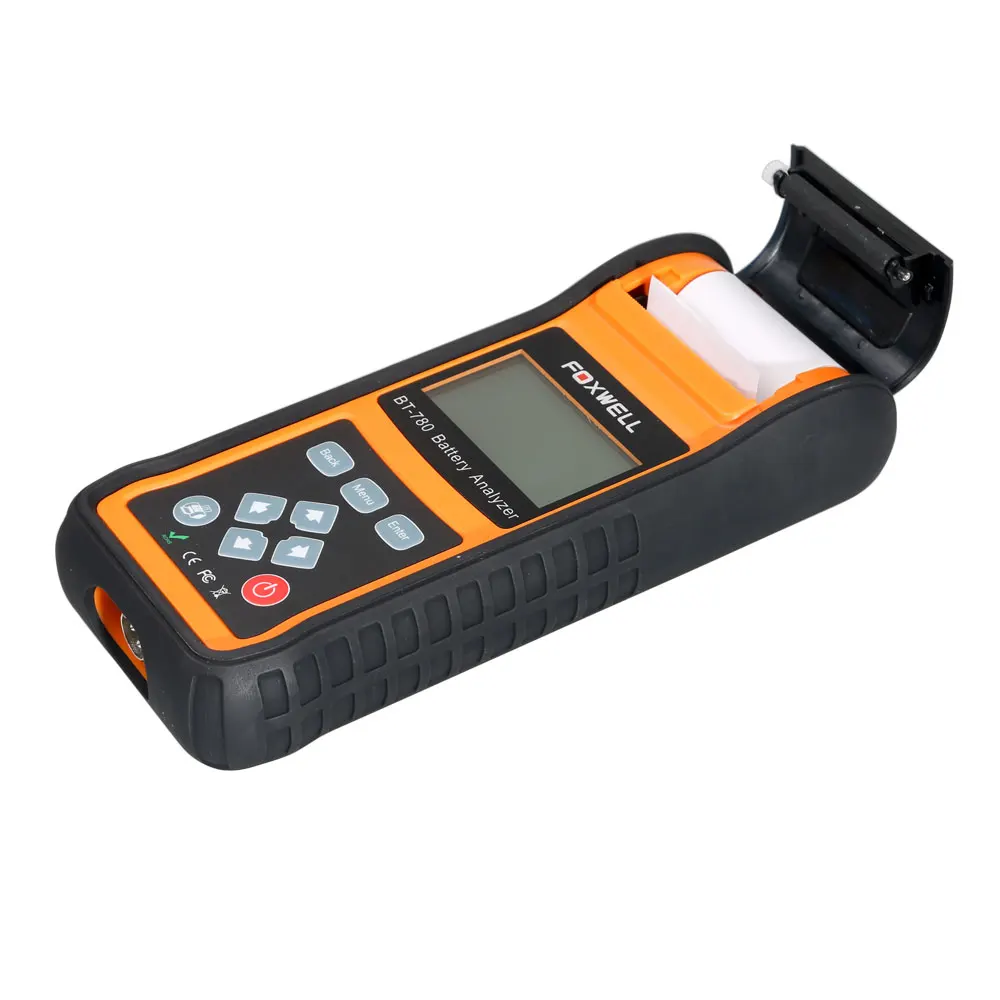 Foxwell BT780 BT-780 анализатор батареи со встроенным термопринтером