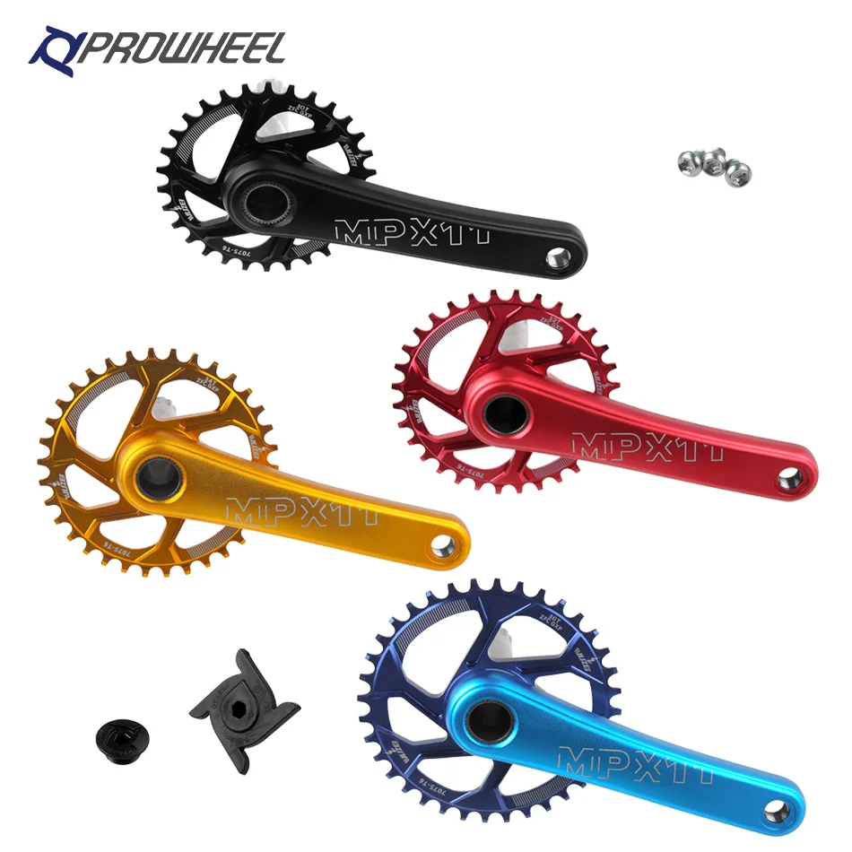 Звездочка для велосипеда PROWHEEL MPX11 Кривошип горного KET 170/175mm 30/32/34/36/38T звездочки MTB