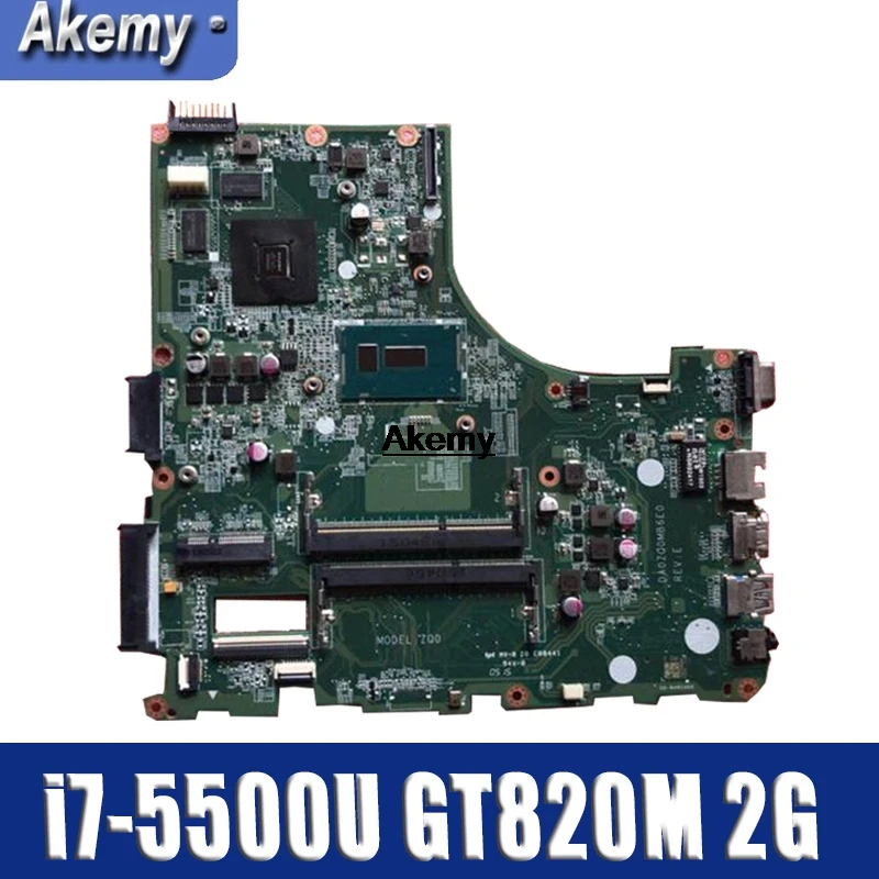Для ACER E5-471 E5-471G V3-472 V3-472P Материнская плата ноутбука DA0ZQ0MB6E0 с i7-5500U GT820M 2G тесты работы