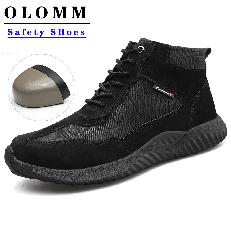 

Steel Toe Cap Anti-smashing Men Safety Shoes Indestructible Anti-Puncture Working Shoes Man Safety All In One Safety Boots Shoes