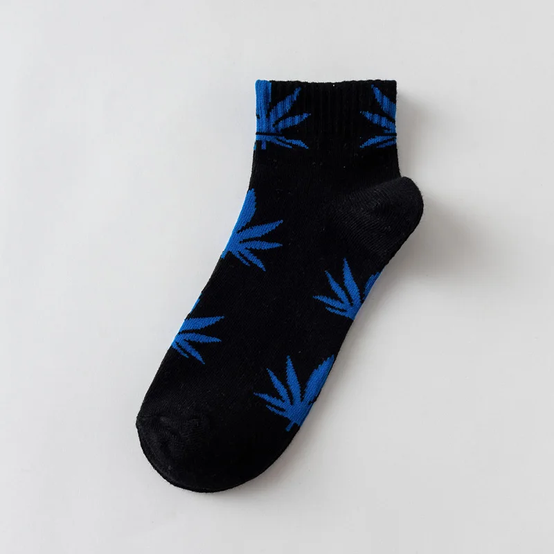 27 1 Pair Fashion Harajuku Unisex Hip Hop Street Cycling Sport Socks Feet Breathable Weed Funny Skateboard hemp Ankle Happy Sock - Цвет: 27