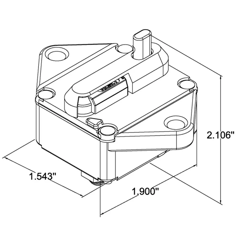 Iztoss 50A/100A/150A водонепроницаемый Hi-Amp автоматический выключатель предохранитель инвертора с ручной кнопкой сброса ВКЛ-ВЫКЛ