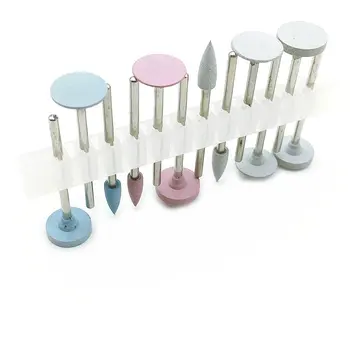 

12Pcs/Set Grinding Head Dental Porcelain Tooth Simple Polishing Set Silicone Grinding Head Dental Polishing Grinding Head Dentis