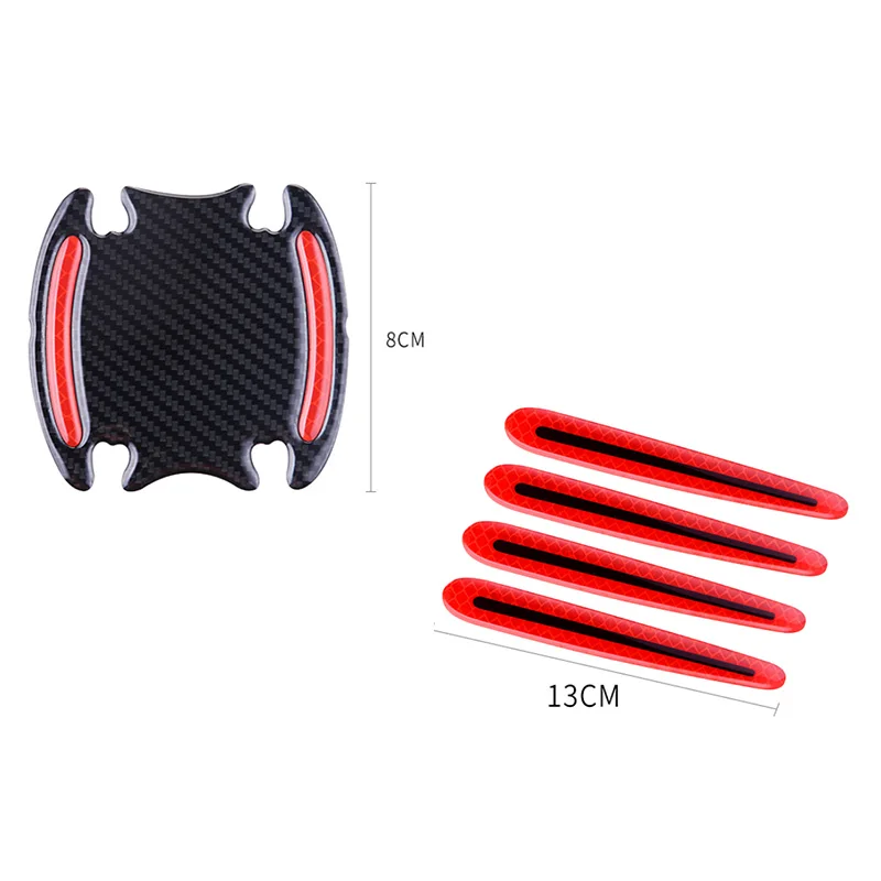 4 шт./компл. светоотражающие автомобильные наклейки универсальная защитная