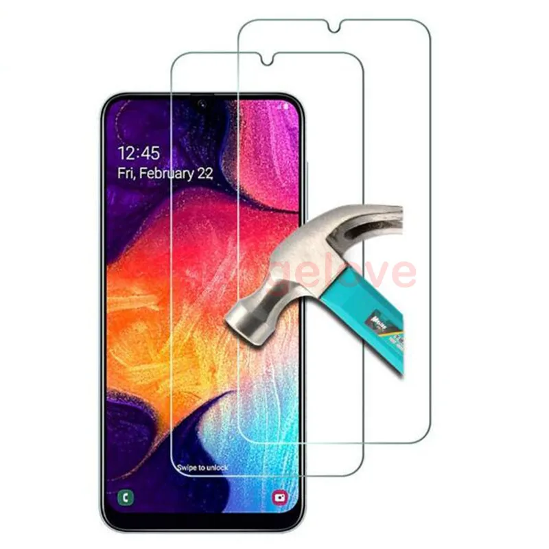 

50pcs Premium Tempered Glass Film Transparent Anti-shatter Screen Protector for Samsung A70 A9 Pro A90 A80 A60