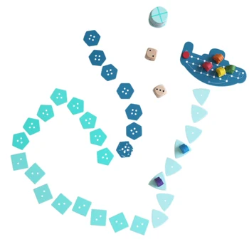 

3 To 6 Players Funny Paper Children Toy Home Entertainment Family Party Board Game Kit Deep Sea Adventure English Rules Holidays