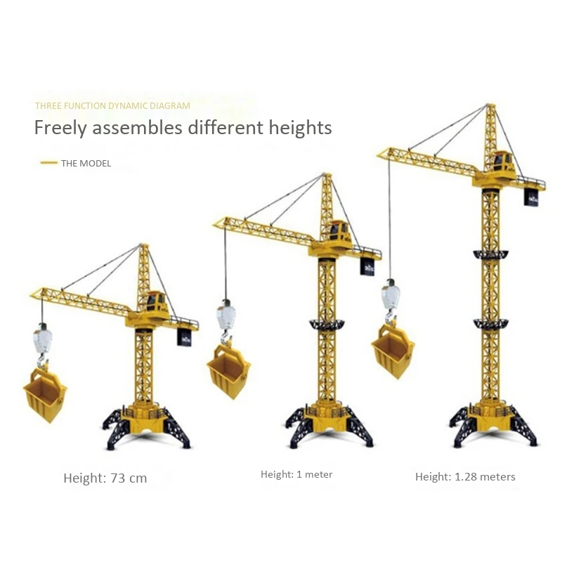 

Hot Wireless Remote Control Truck Toy Sitong Big Crane Crane with Light Eighty Heavy Construction Model Toy