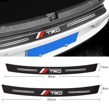 

Car Carbon Fiber Bumper Trunk Sticker for Toyota TRD VIOS avensis auris hilux Corolla Camry RAV4 car accessories