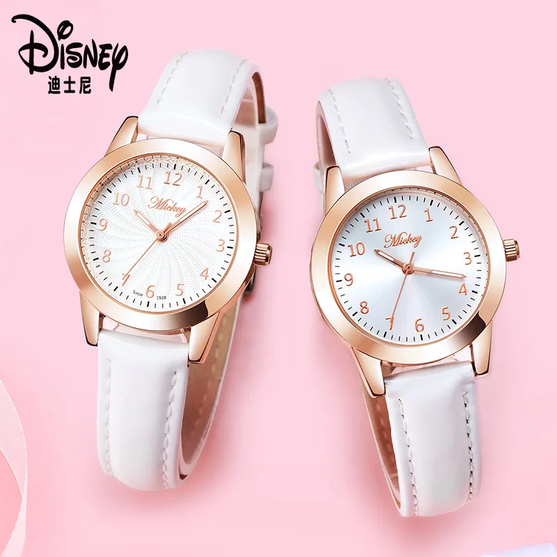 

Disney Mickey Mouse Quartz Wristwatch Korean Style Simple Fashion Waterproof Girl Finger Type Children's Watch for Kids Children