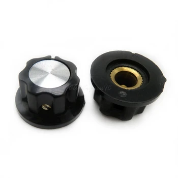 

10pcs/lot MF-A01 bakelite potentiometer potentiometer knob cap diameter 19.5MM with RV16 hole 6MM In Stock