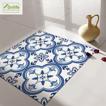 

Funlife Self Adhesive Floor Tiles Sticker Waterproof Bathroom Non Slip Floor Decal PVC,Decorative Kitchen Wall Stickers Removble
