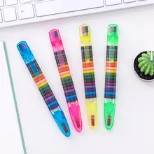 20 цветов безопасные нетоксичные детские игрушки для рисования граффити ручка масляная Пастельная восковая карандаша креативные канцелярские принадлежности DIY подарок