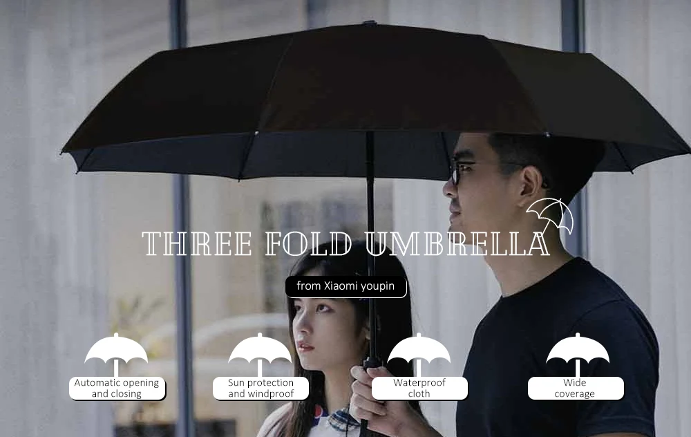 WD1 Three Fold Automatic Umbrella from Xiaomi youpin
