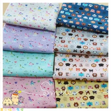 Ручная работа Ткань Искусство DIY стеганая ткань хлопок тонкий холст милые Мультяшные животные импортируется из Японии