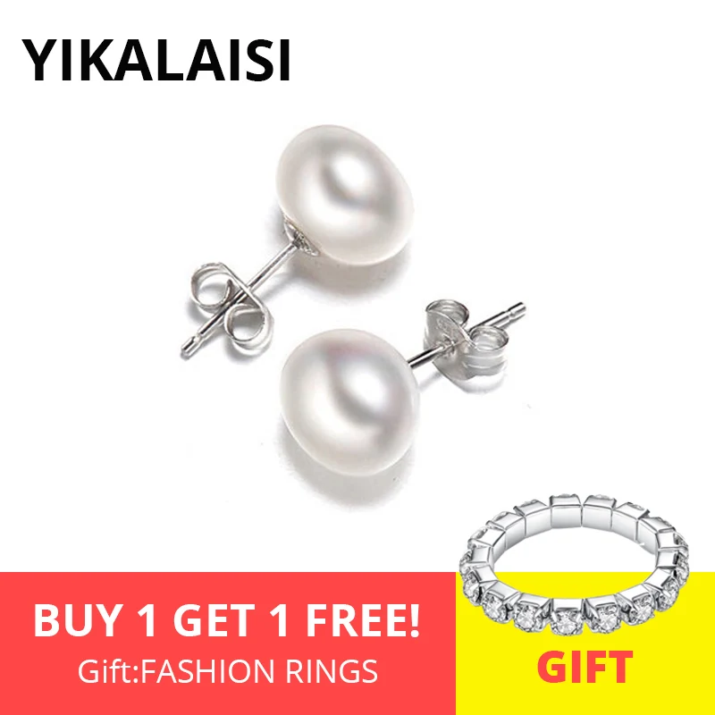 Женские серьги из серебра 925 пробы 7 8 10 мм|pearl earings fashion jewelry|earings jewelryearrings jewelry |