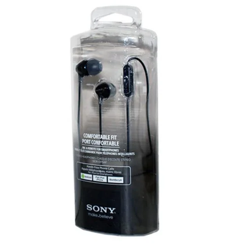 Original SONY MDR-EX15AP 3.5mm Wired Oordopjes Subwoofer Stereo Oortelefoon handsfree Met Microfoon Voor xiaomi huawei telefoon
