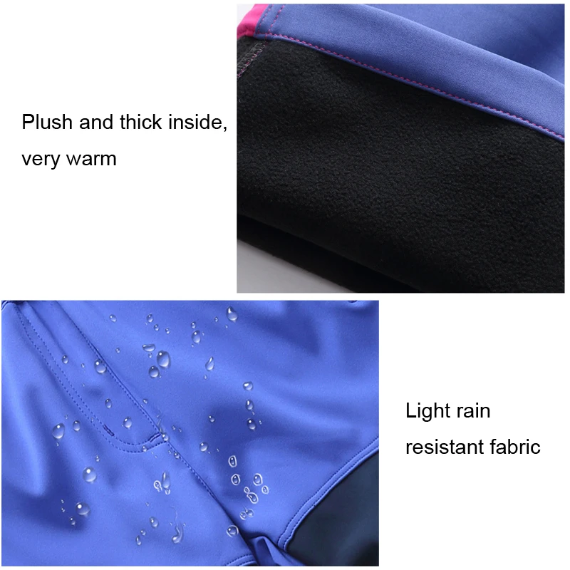 TRVLWEGO Camping Hiking Pants Autumn Winter Children Student School Windproof Waterproof Outdoor Soft Shell Warm Skiing Trousers