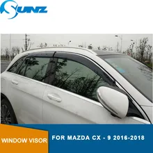 Window visor For Mazda CX-9 2016 2017 2018 Windows side Sun Rain Protection Shield Exterior body decoration accessories SUNZ