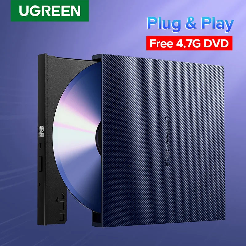 Offerte Ugreen USB Drive Ottico Esterno USB 2.0 CD DVD ROM Combo DVD RW ROM Burner per Dell Computer Portatile Lenovo Finestre Mac OS USB DVD Drive