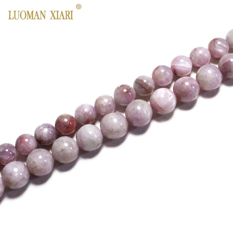 

Fine Round Natural Top Kunzite Purple Stone Beads For Jewelry Making DIY Bracelet Necklace Anklet Material 8/10mm Strand 15''