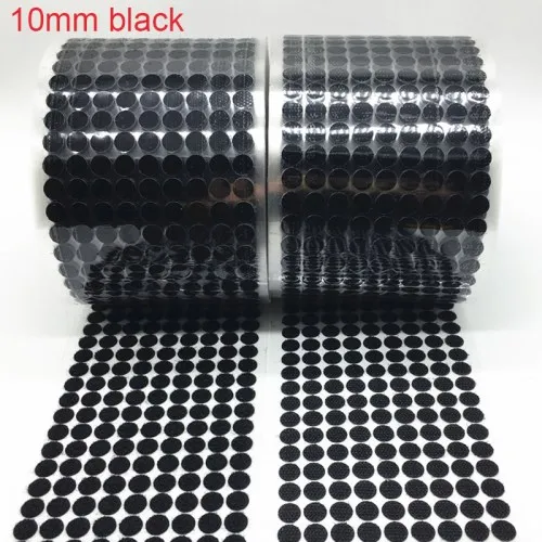 10mm black Сильная самоклеющаяся клейкая крепежная лента 10-30 мм точечная застежка и петля Волшебная нейлоновая наклейка двухсторонние швейные принадлежности "сделай сам" аксессуары 50 пар - Цвет: 10mm black