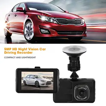 

3in LCD HD 5MP Night Vision Camera 105 Degree Double Record DVR Loop Recording Driving Recorder automobiles dash cam