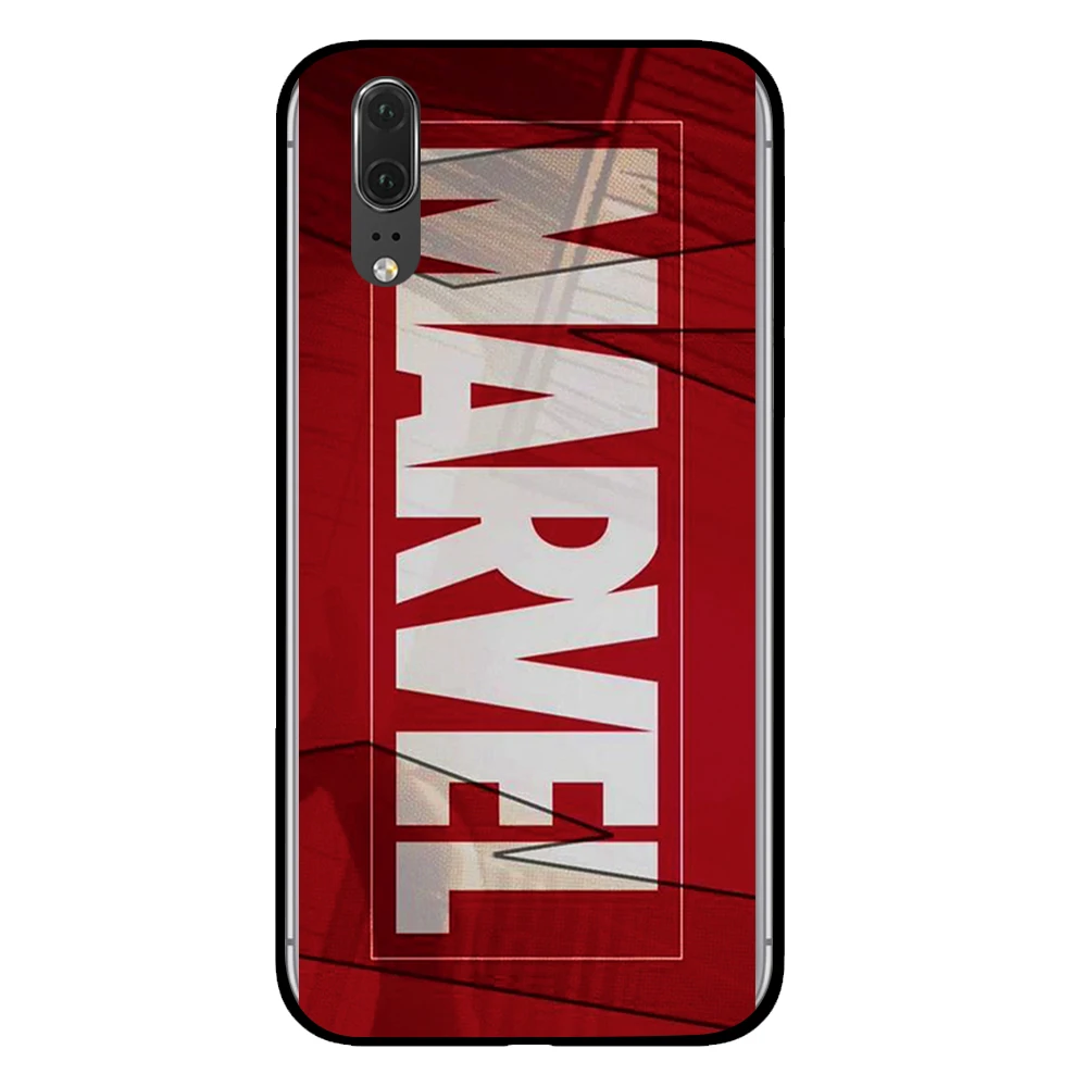 Капитан Америка, Железный человек для marvel черный чехол для телефона huawei P30 P20 mate 10 20 Pro Lite Nova 3 4 3i чехол - Цвет: 3